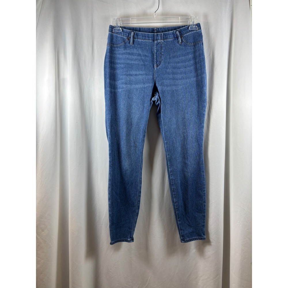 Time and Tru Womens Medium Wash Pull On Skinny Jeans Jeggings Size Large 12-14